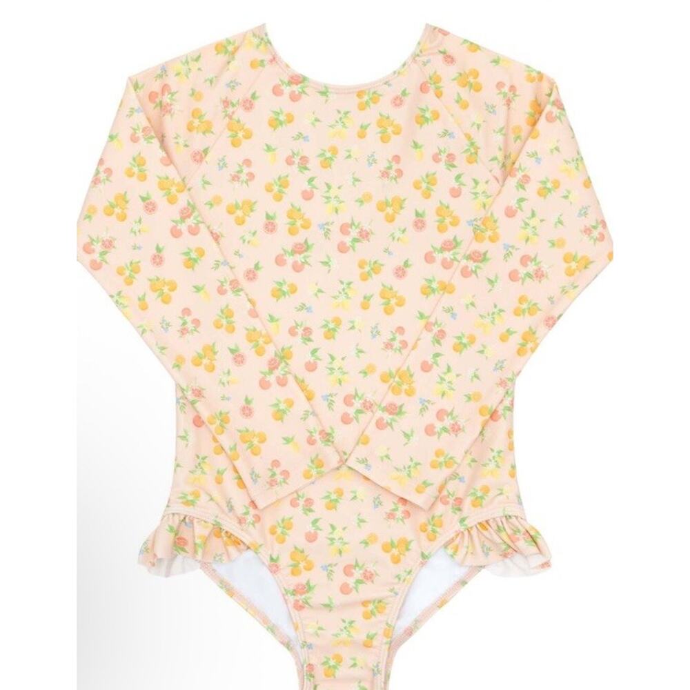 Minnow Swim Girls Citrus Grove Rashguard One Piece 2T EUC